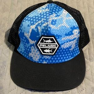 Pelagic‎ trucker hat pre-owned condition blue/black